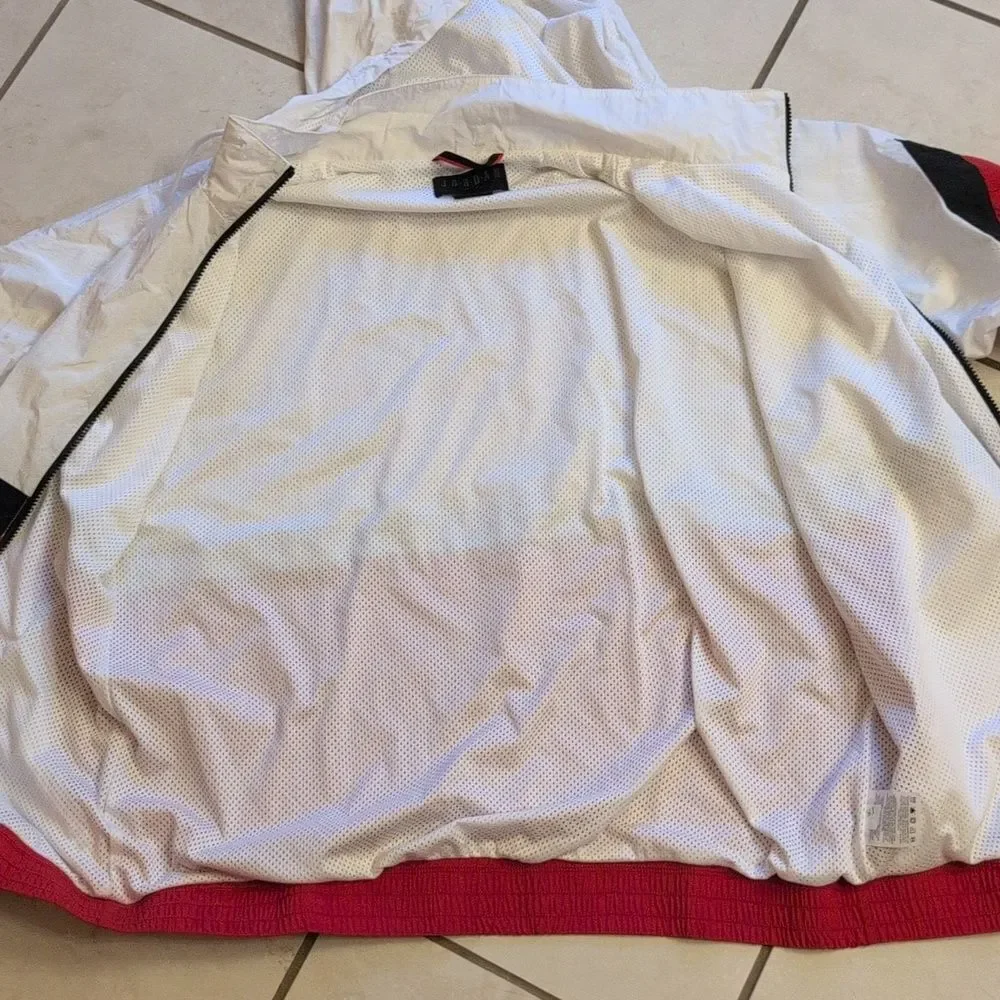 Air Jordan AQ2683 100 DIAMOND TRACK JACKET RED WHITE BLACK Full Zip XL